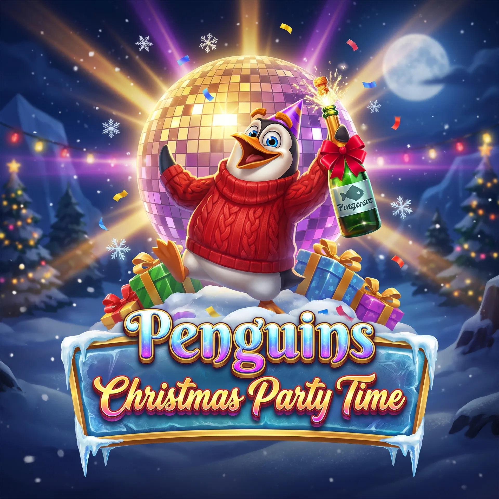 Penguins Christmas Party Time
