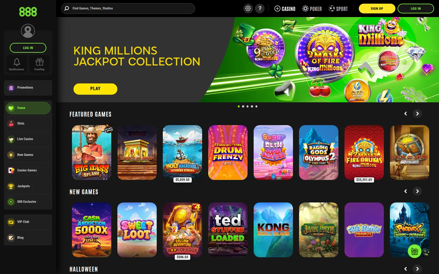888casino lobby