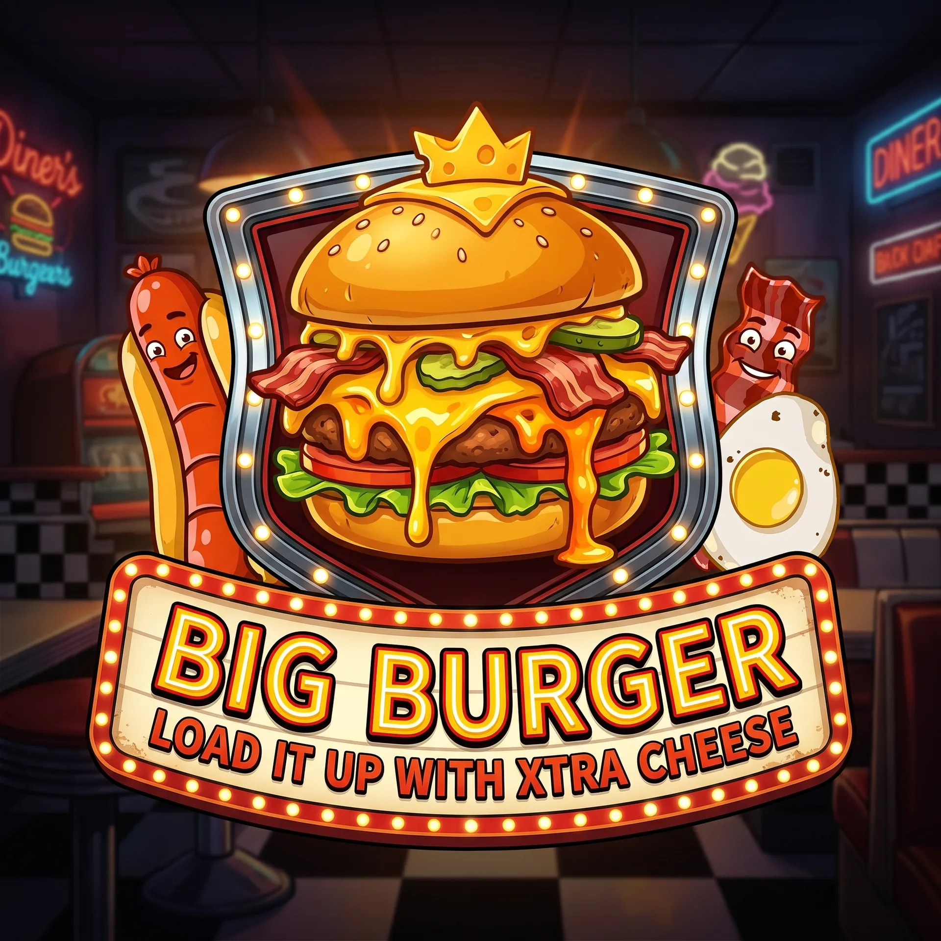 Big Burger Load it up with Xtra cheese